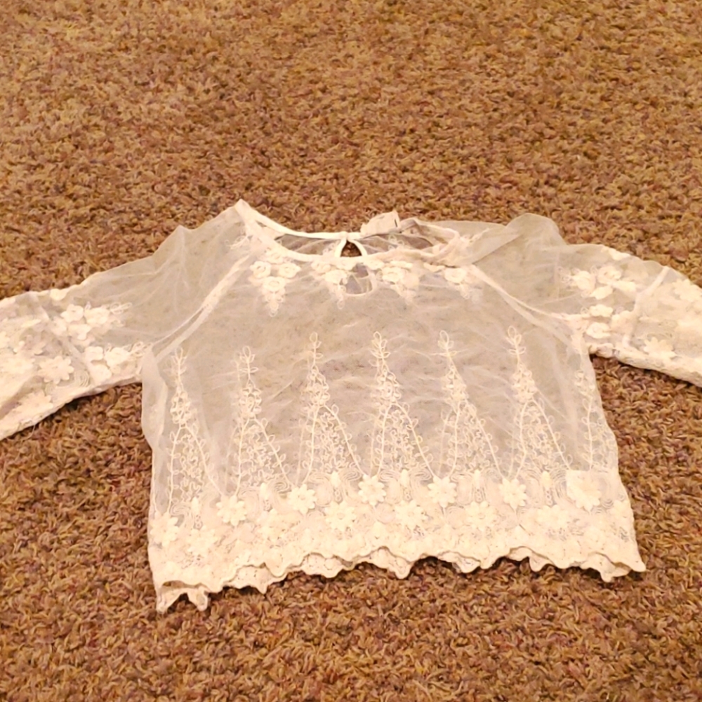 Sheer girls shirt